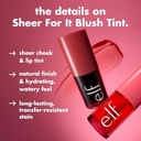 e.l.f. Sheer For It Blush Tint Burgun-did That