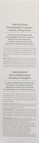 The Face Shop Pomegranate & Collagen Volume Lifting Serum - Helps Skin Look Firm & Supple - Reduces Fine Lines & Wrinkles - Improves Elasticity - Hydr