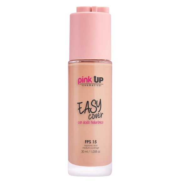 PINK UP EASY COVER MAQUILLAJE LÍQUIDO + HIALURÓNICO (600 TAN)