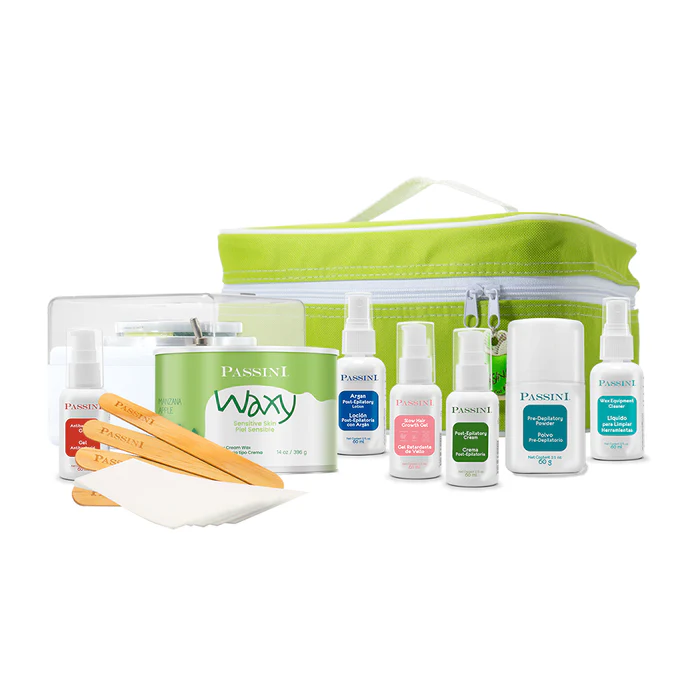 PASSINI Set profesional para depilación Piel Sensible Manzana 14oz