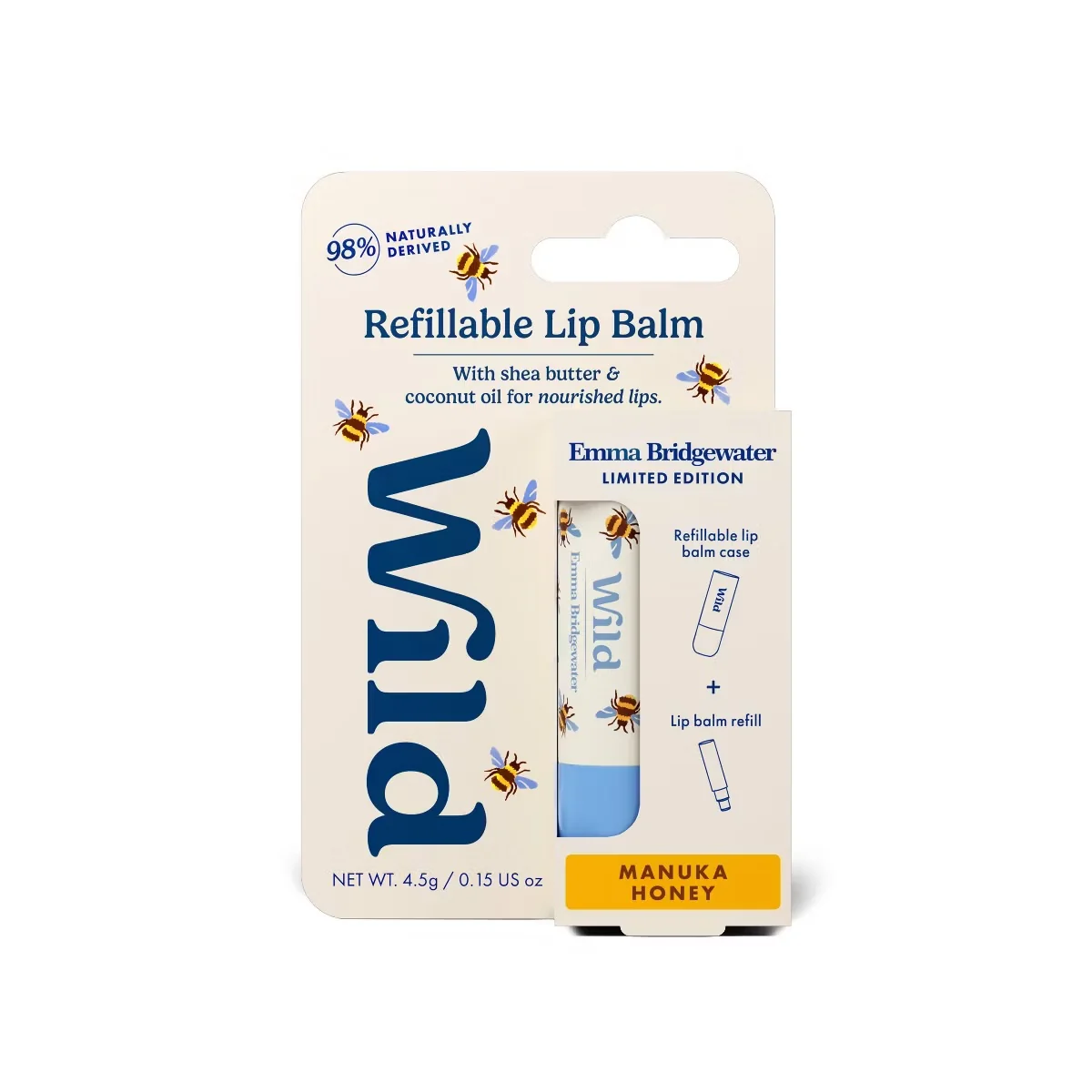 WILD Lip Balm Refill Manuka Honey 4.5g