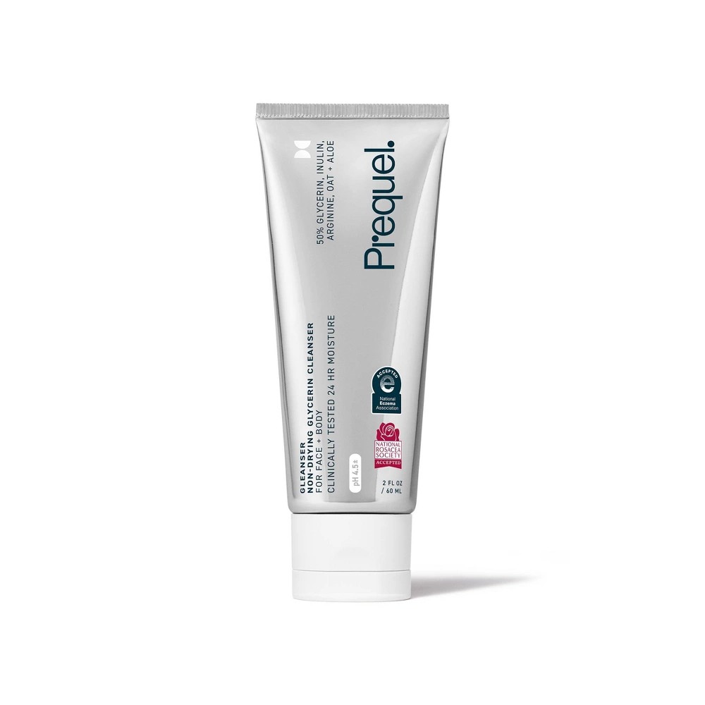 Prequel Skin Gleanser Non-Drying Glycerin Face & Body Cleanser - Travel Size - 2 Fl Oz