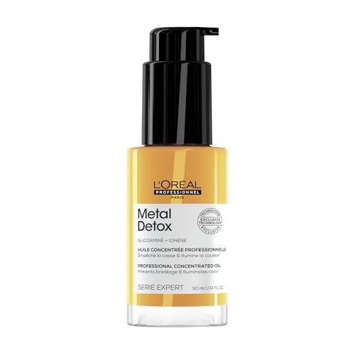 L'oréal Professionnel Mini Metal Detox Repair Hair Oil for Dry, Damaged Hair 1.04 Fl Oz/30 Ml