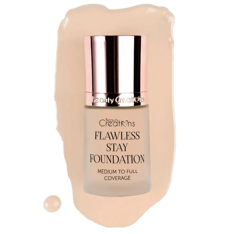 Beauty Creations Flawless Stay Base De Maquillaje Líquida Mate