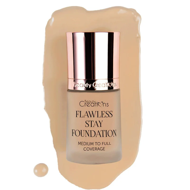 Beauty Creations Flawless Stay Base De Maquillaje Líquida Mate