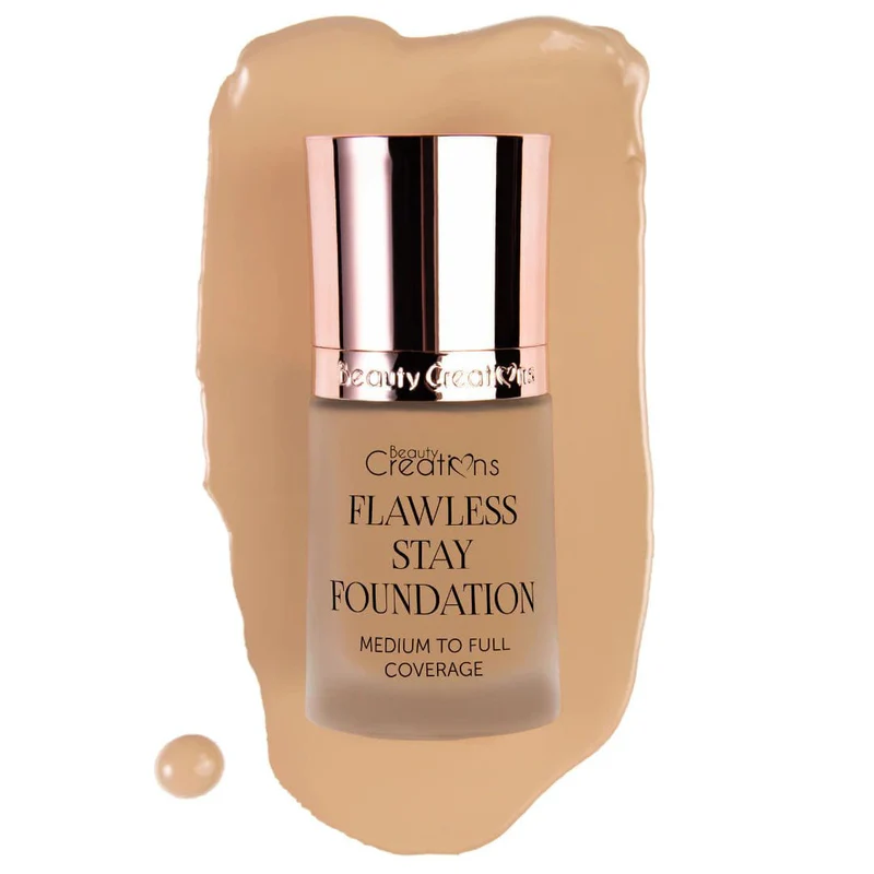 Beauty Creations Flawless Stay Base De Maquillaje Líquida Mate