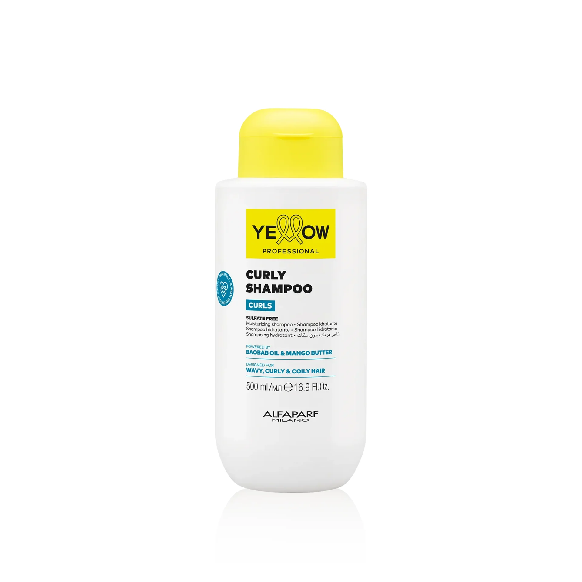 Yellow Alfaparf Curls Shampoo 500ml