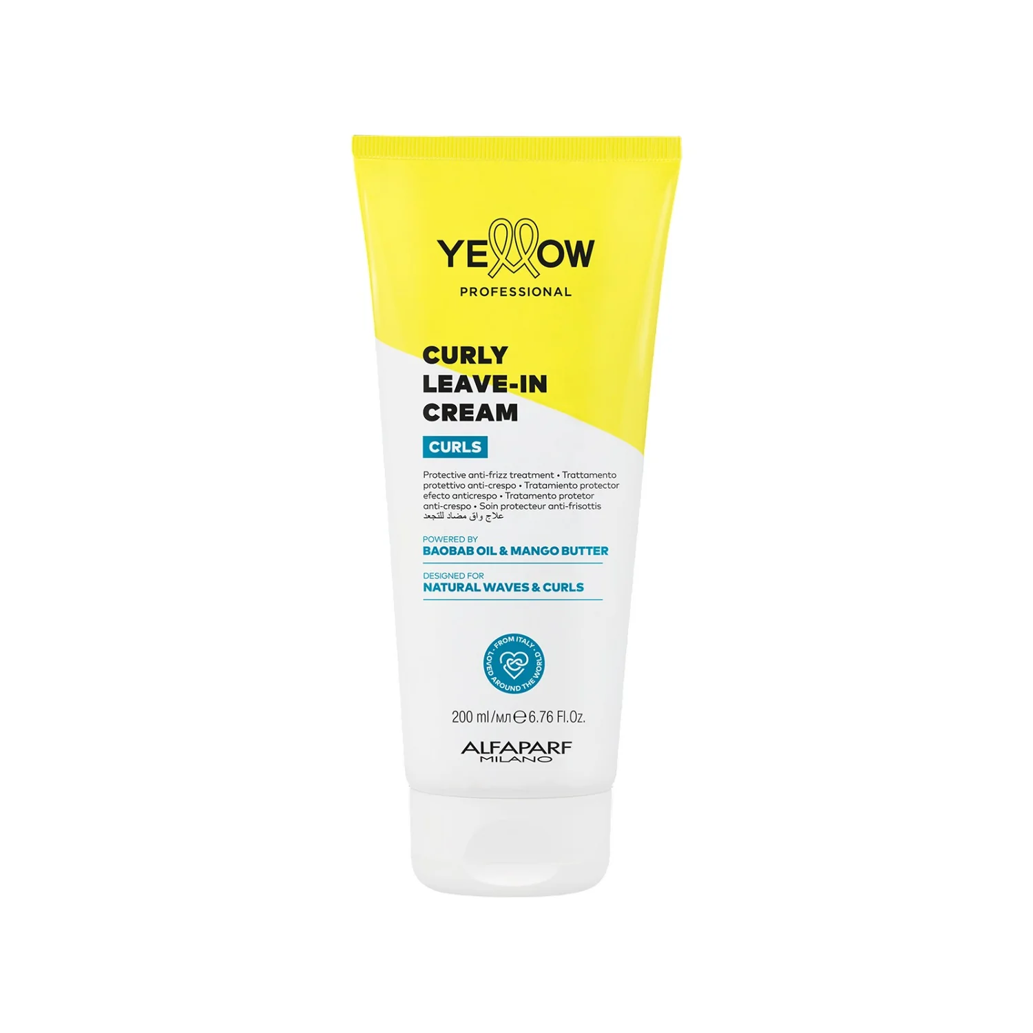 Yellow Alfaparf Leave-in Cream Curls 250 Ml