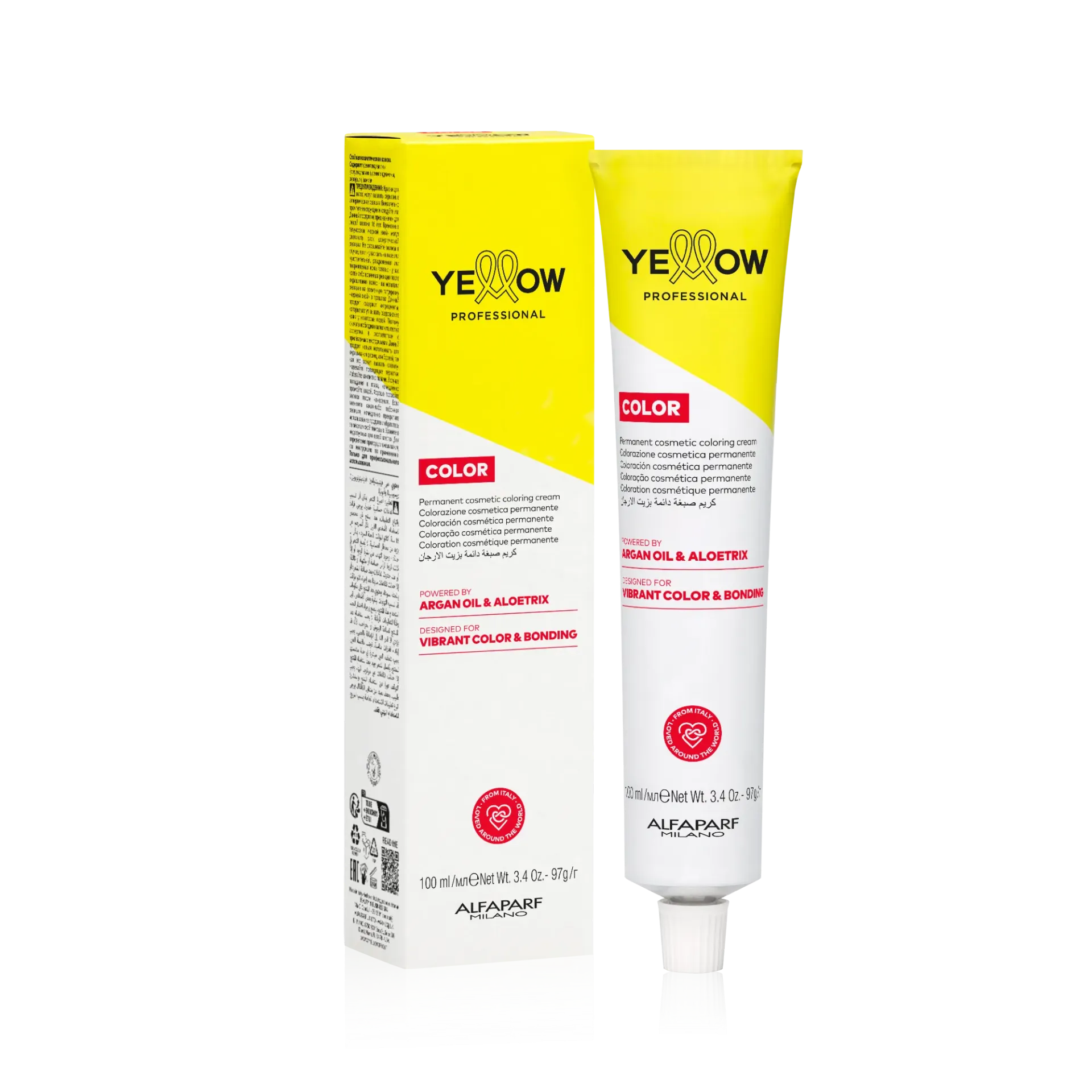 Yellow Alfaparf Tinte Permanente 100ml (6.1)